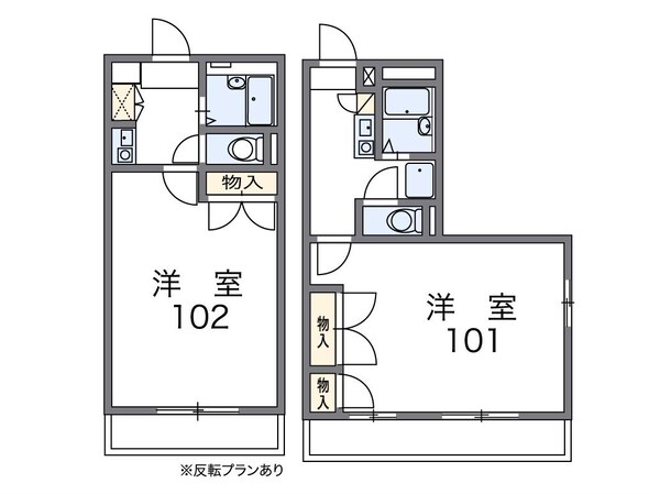 レオパレス飾西の物件間取画像